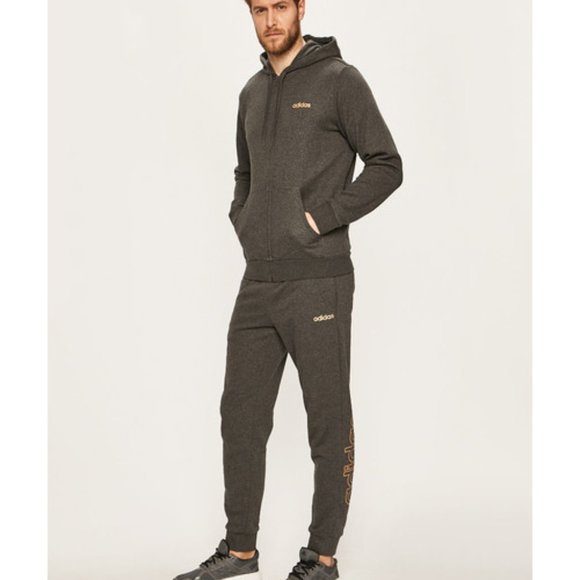 NWT $65 ADIDAS Men M Performance Full zip LOGO Hoodie Jacket Sweatshirt (Unisex) - Picture 9 of 14